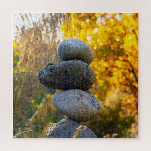 Large Rock Cairn Zen Jigsaw Puzzle (Vertikal)