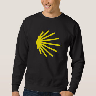 Large Scallop Shell Yellow Santiago De Compostela  Sweatshirt