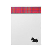Large Scottish Terrier Notepad Notizblock (Rotiert)