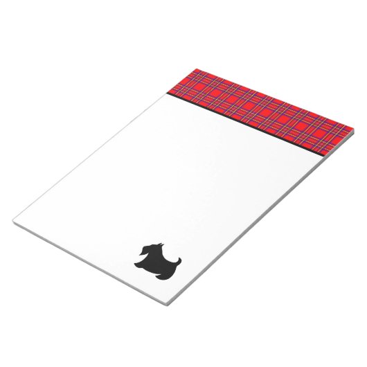 Large Scottish Terrier Notepad Notizblock (angewinkelt)