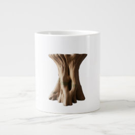 Large Sculptural Root-Wood Stool Jumbo-Tasse