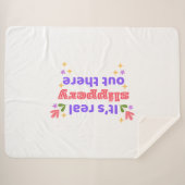 Large Sherpa Blanket Best Chirps Hockey Sherpadecke (Vorderseite (Horizontal))