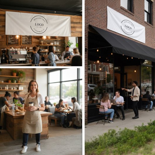 Large Simple Logo Company Branding Professional Banner