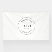 Large Simple Logo Company Branding Professional Banner (Horizontal)