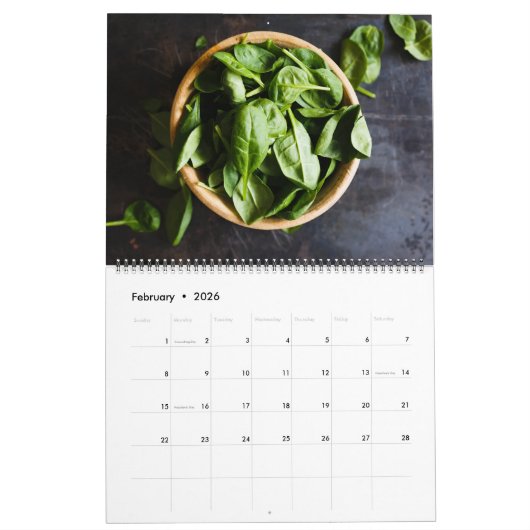 Large Size Herbs & Spices Calendar Kalender (Feb 2026)