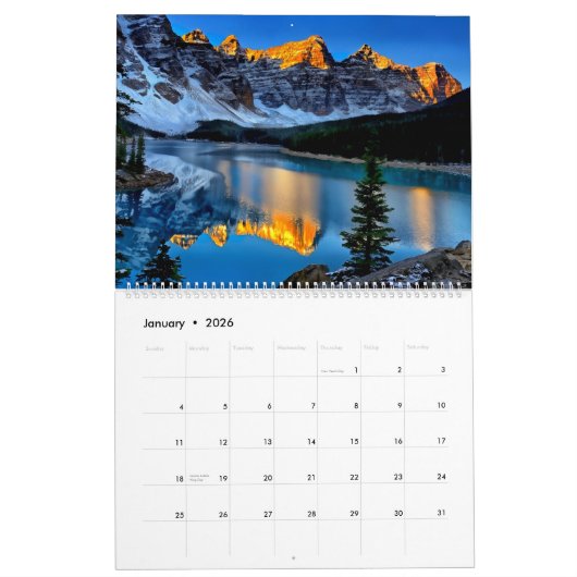 Large Size Winter Calendar Kalender (Jan 2026)