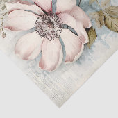 Large Slightly Abstract Pale Pink Long Stem Peony Seidenpapier (Ausschnitt)