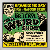 Large Spook Show Poster - Dr. Jekyl (Vorne)