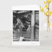 Large Statue of Buddha in Thailand Karte (Gelbe Blume)