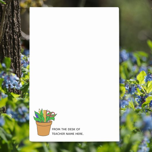 Large Teacher Post-Its with Name Personalization  Post-it Klebezettel