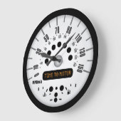 LARGE TIME TO MOTOR WALL CLOCK GROßE WANDUHR (Winkel)