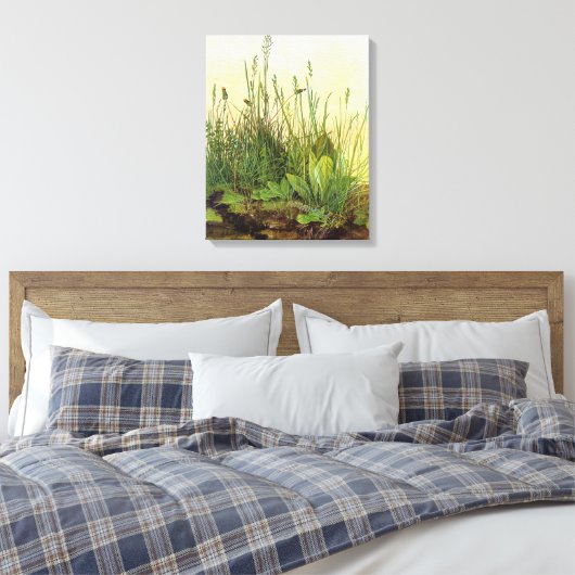 Large Turf - Albrecht Durer - c1503 Leinwanddruck (Insitu (Schlafzimmer))