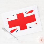 Large Union Jack.png Rechteckiger Aufkleber (Umschlag)