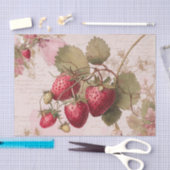 Large Watercolor Strawberries Seidenpapier (Handwerk)