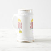 Large white mug / Weißer Chope Bierglas (Vorderseite Links)