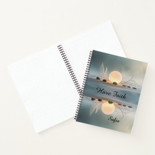 Large Zen Spiral Journal: Full Wrap Mindful Notizblock (Innenseite)