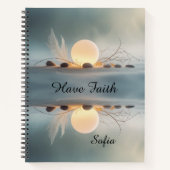 Large Zen Spiral Journal: Full Wrap Mindful Notizblock (Vorderseite)