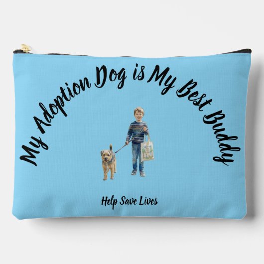 Large Zipper Pouch Zubehörtasche (Vorderseite)