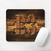 Largeb3barbedwire (1) mousepad (Mit Mouse)