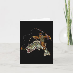 Largemouth B Fischerei Bigfoot Fisherman Karte