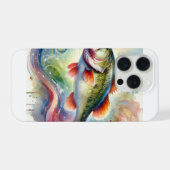 Largemouth Bass 290924AREF123 - Watercolor iPhone Hülle (Rückseite (Horizontal))