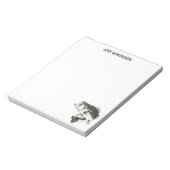 Largemouth Bass Angler Office Outdoor Notizblock (Rotiert)