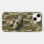 Largemouth Bass Bottomland Camouflage Bass Fischen Case-Mate iPhone Hülle (Rückseite (Horizontal))