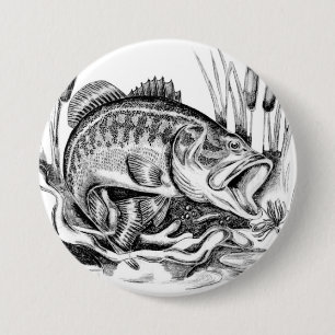 Largemouth Bass Button