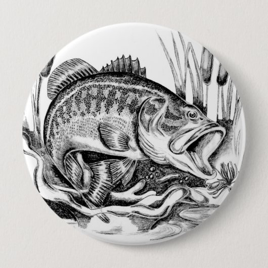 Largemouth Bass Button (Vorderseite)