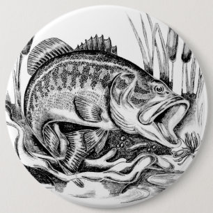 Largemouth Bass Button