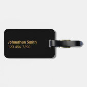 Largemouth Bass Fish and Name Phone Double-Sided Gepäckanhänger (Rückseite horizontal)