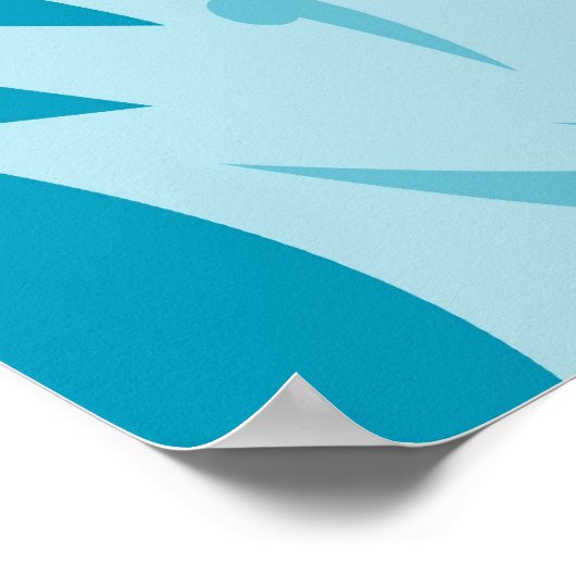 Largemouth Bass Fish Fly Fisherman Angelrute Poster (Ecke)