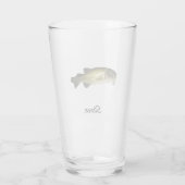 Largemouth Bass Fish Personalisiert Beere Glas (Rückseite)