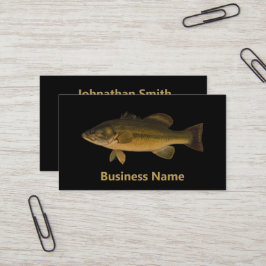 Largemouth Bass Fish Template Visitenkarte