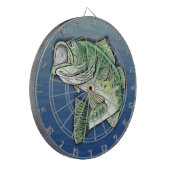 Largemouth Bass Fishing Dartscheibe (Vorderseite Links)