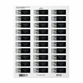 Largemouth Bass Fishing Return Address Labels (Vorne)