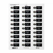 Largemouth Bass Fishing Return Address Labels (Vorne)