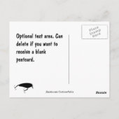 Largemouth Bass Fishing-Vorlage Postkarte (Rückseite)