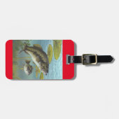 Largemouth Bass Gepäckanhänger (Vorderseite horizontal)