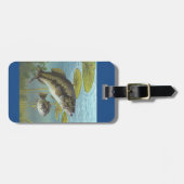 Largemouth Bass Gepäckanhänger (Vorderseite horizontal)