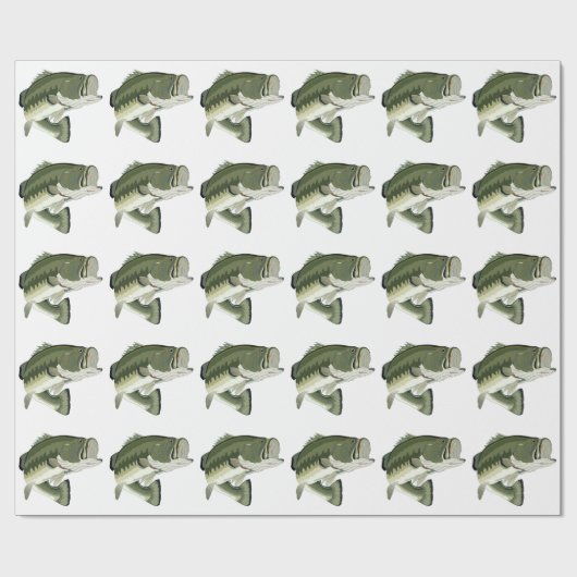 LARGEMOUTH BASS GESCHENKPAPIER (Flach)