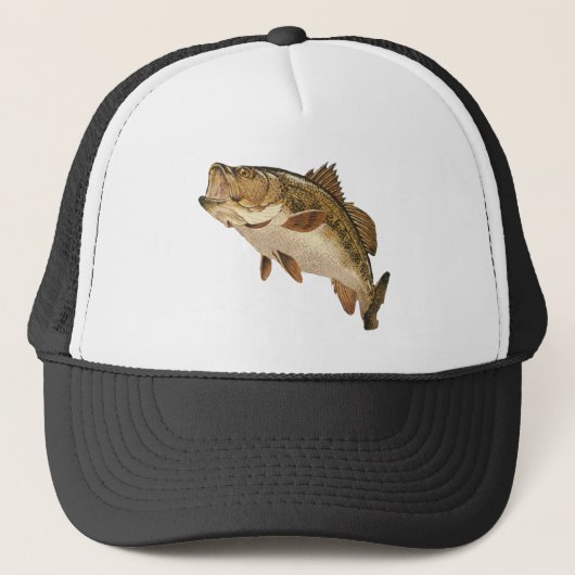 Largemouth Bass Hat Truckerkappe (Vorderseite)
