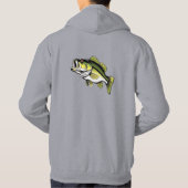 Largemouth bass Hoodie (Rückseite)
