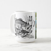 Largemouth Bass Kaffeetasse (Vorderseite Links)