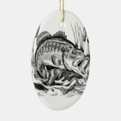 Largemouth bass keramik ornament (Rechts)
