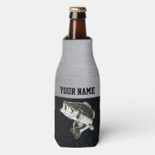 Largemouth Bass Men's Name Beer Cooler Flaschenkühler (Flaschenvorderseite)