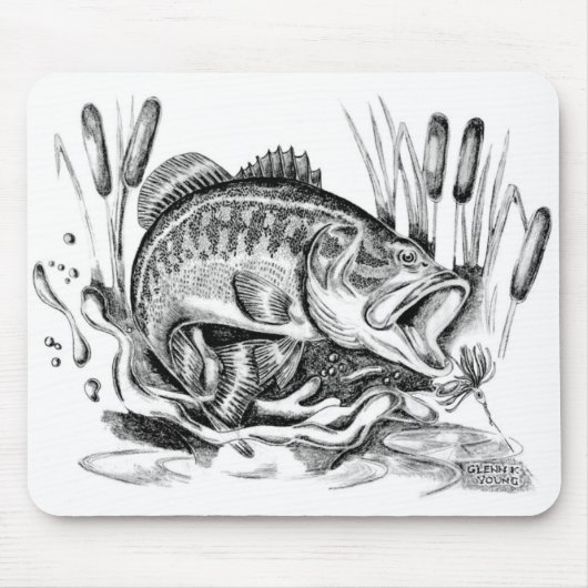 Largemouth Bass Mousepad (Vorne)