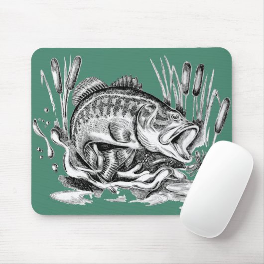 Largemouth Bass Mousepad (Mit Mouse)