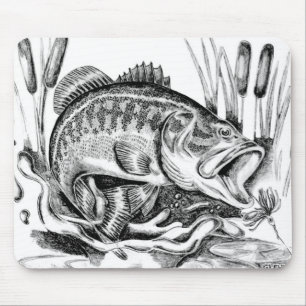 Largemouth Bass Mousepad