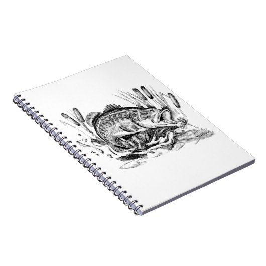Largemouth Bass Notizblock (Rechte Seite)